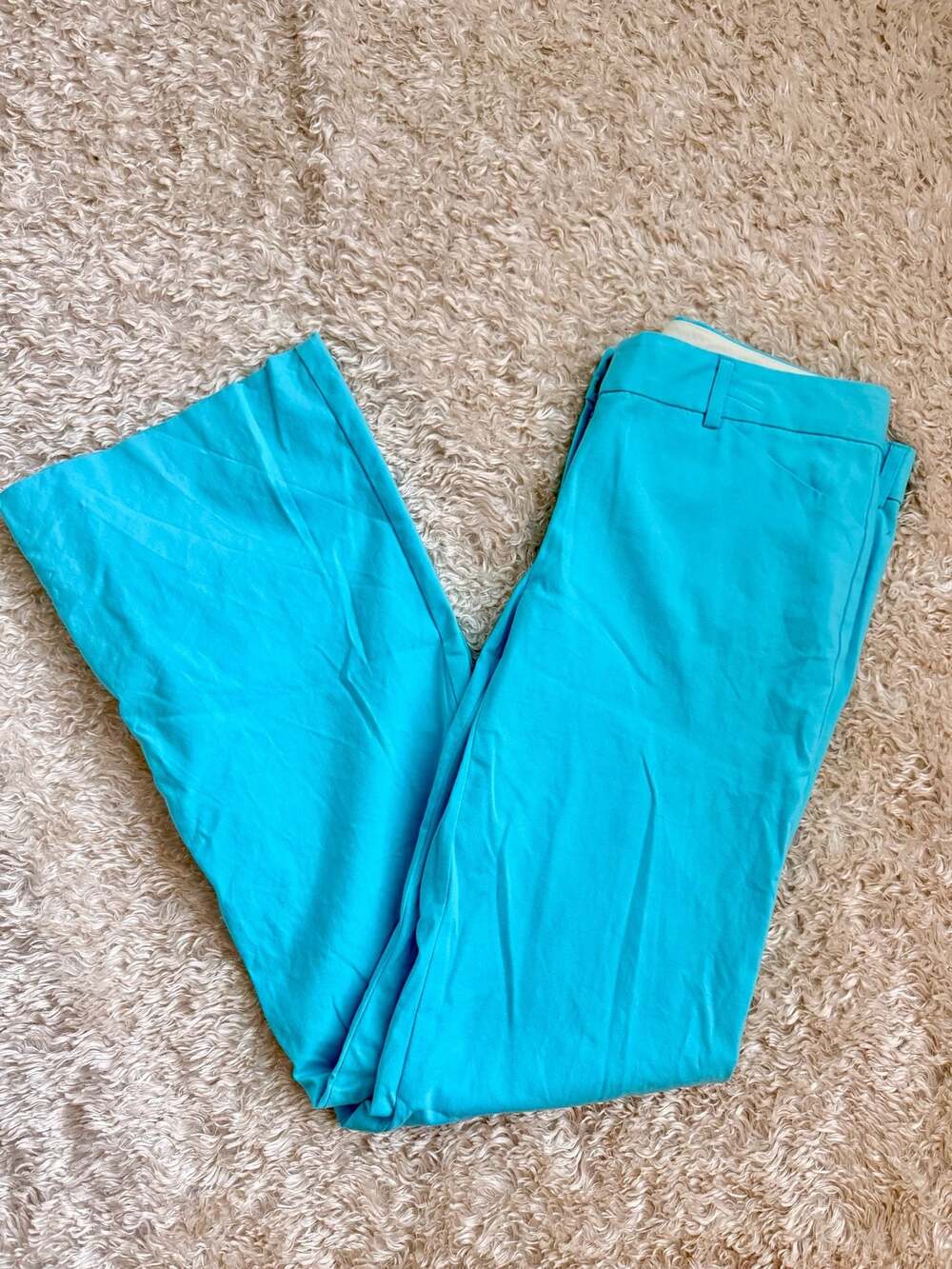 Theory Women's Cotton Blend Flare Trouser Pants Size 10